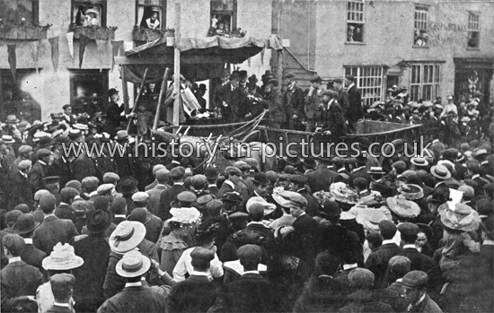 Horse and Cart Parade, Great Dunmow, Essex. c.1920